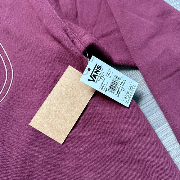 *NEW Vans Men's Off The Wall Workshop Sign Hoodie - Maroon - Picture 4 of 7